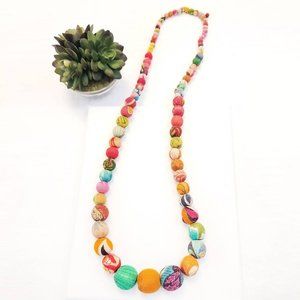 World Finds Kantha Kali Bead Necklace